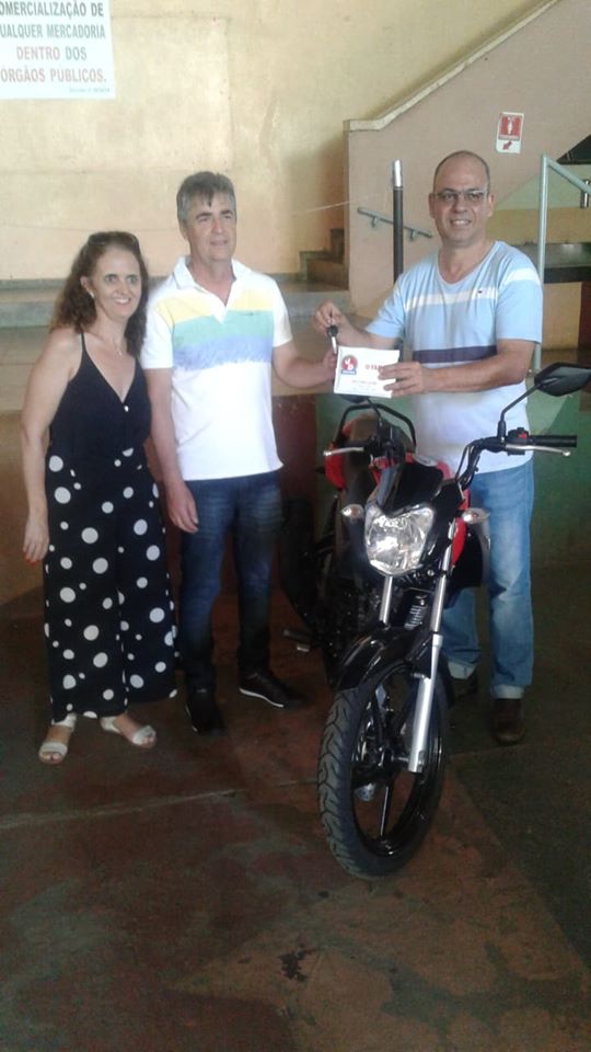 Lázaro de Araújo Oliveira - ganhador da Motocicleta de 150 cilindradas 0km